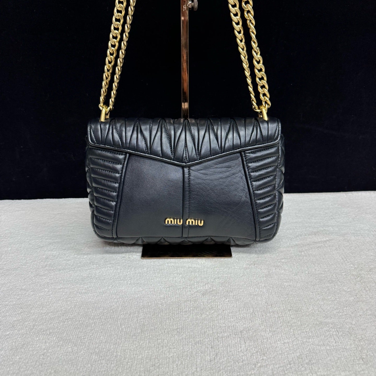 Miu Miu - Matelassé - Leather - Black - (small)