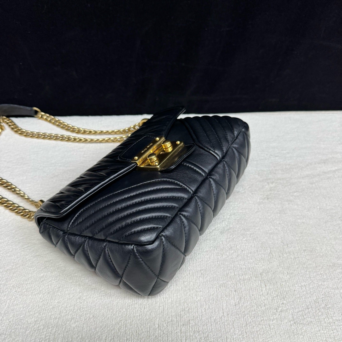 Miu Miu - Matelassé - Leather - Black - (small)
