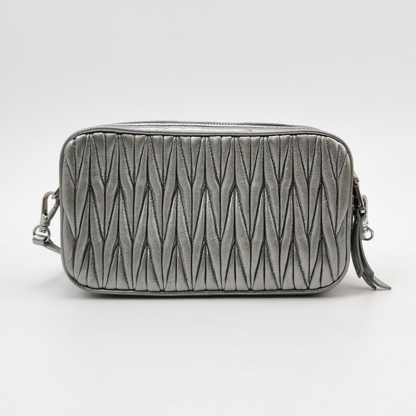 Miu Miu - Matelassé - Leather - Silver - (mini)
