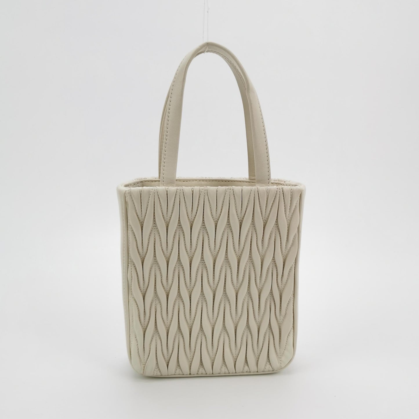 Miu Miu - Matelassé - Leather - White - (small)