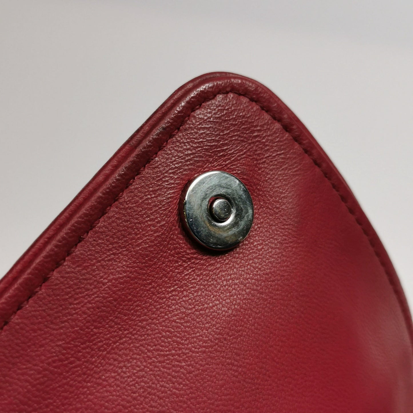 Miu Miu - Matelassé Pleated Flap Chain Bag - Leather - Red - (mini)