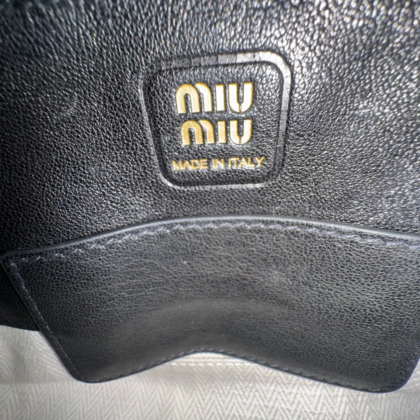 Miu Miu - Mini Bowling Bag - Leather - Black