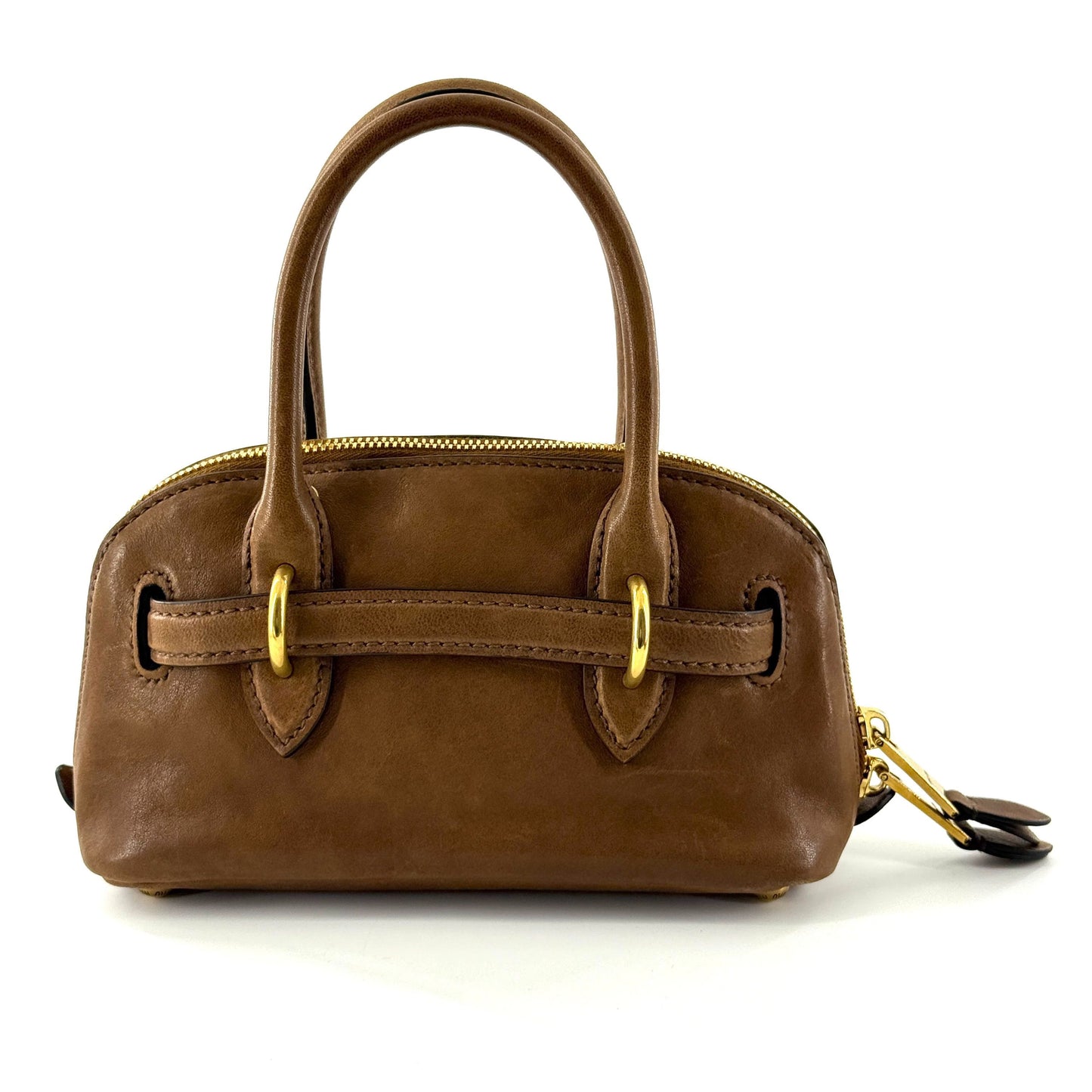 Miu Miu - Mini Dome Bag - Leather - Brown - (mini)