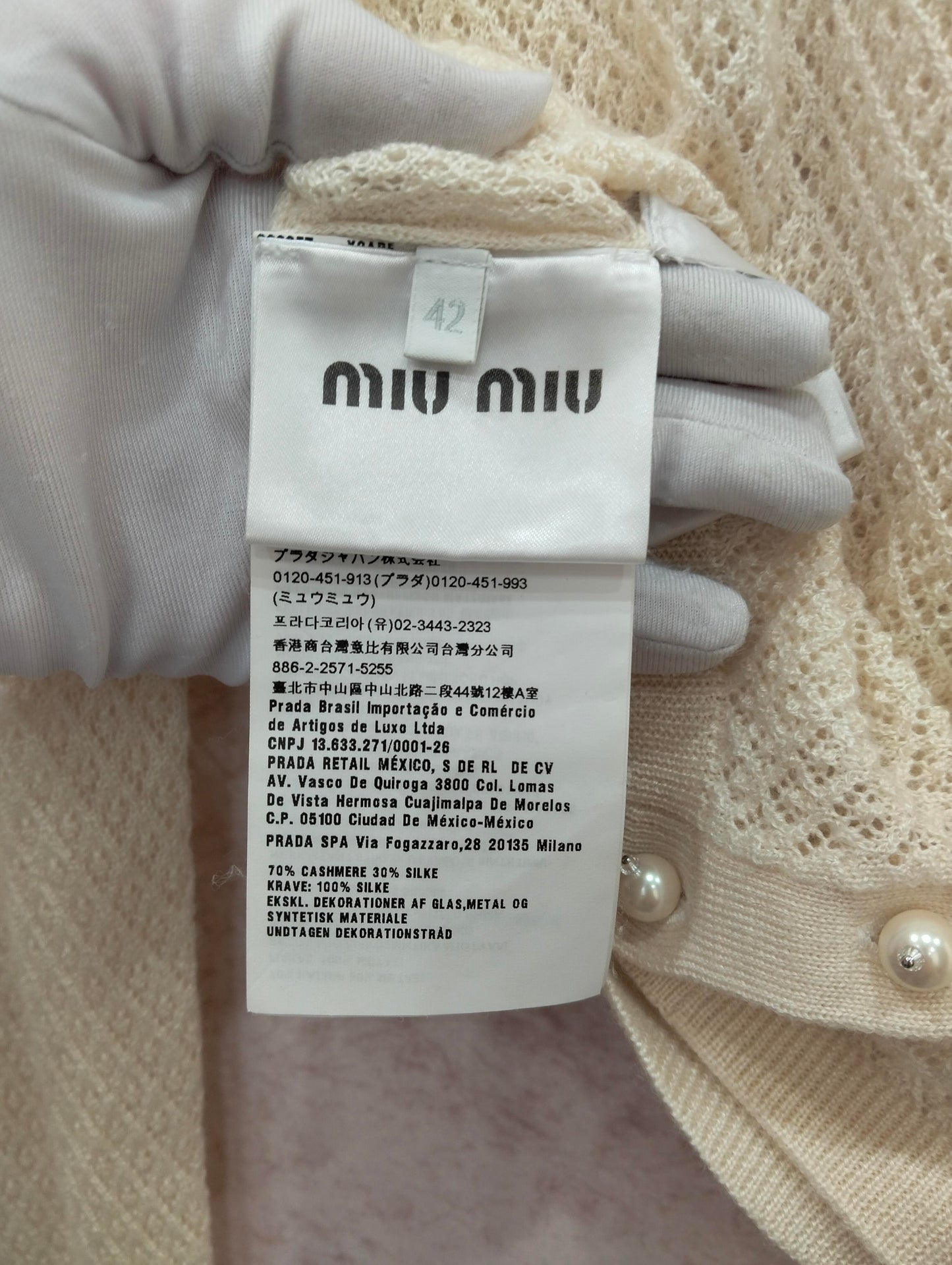 Miu Miu - Other - Cashmere - Beige - (42)