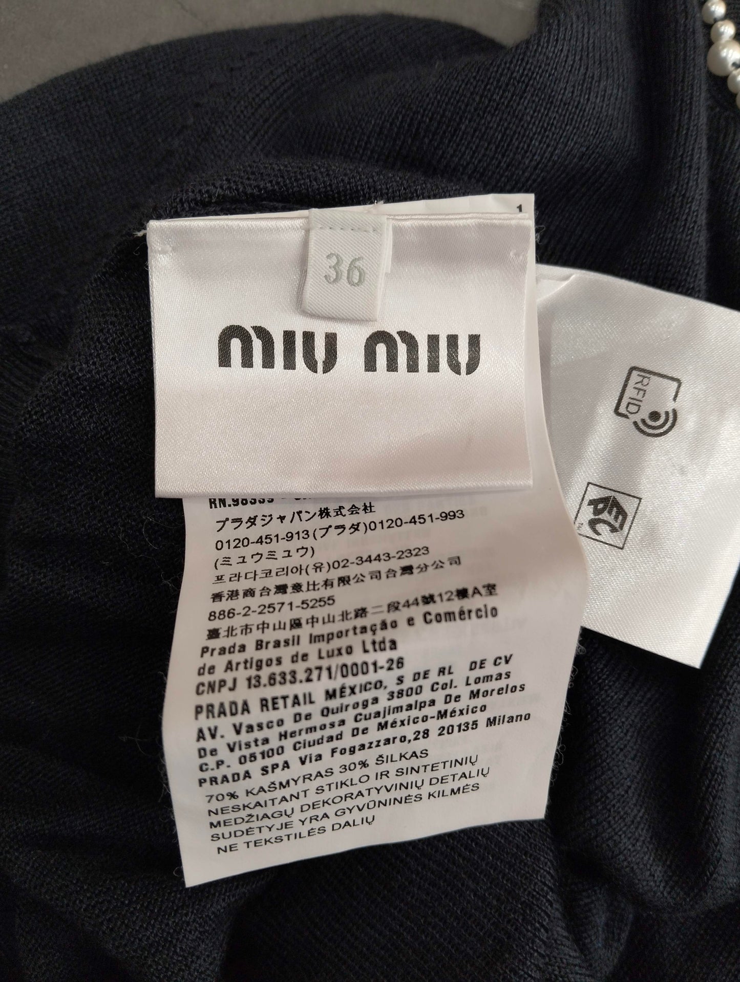 Miu Miu - Other - Cashmere - Black - (36)