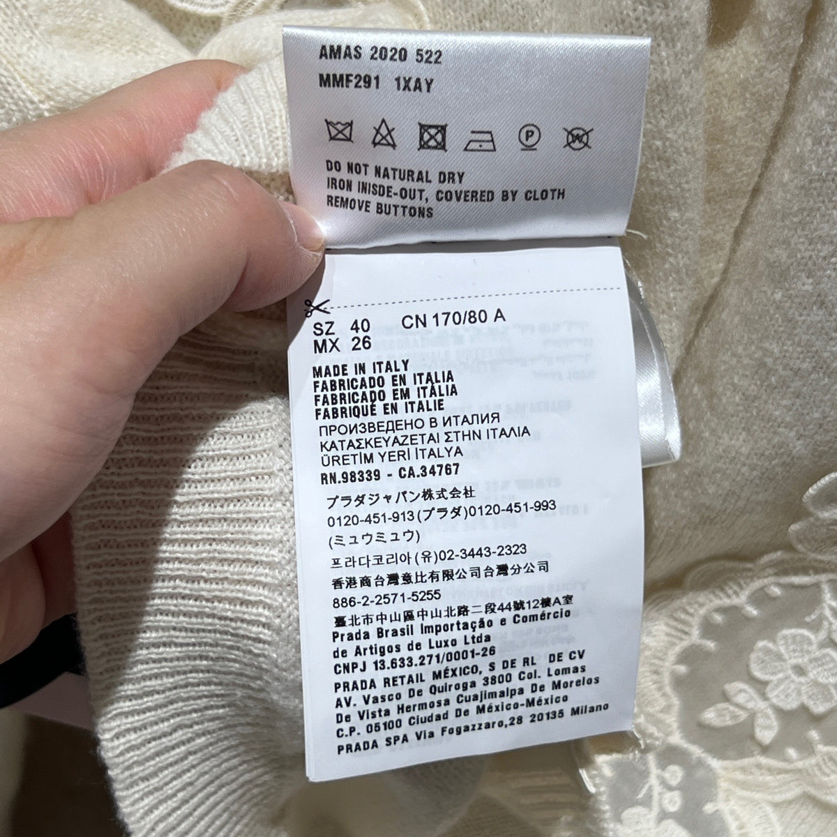 Miu Miu - Other - Cashmere - White - (40)