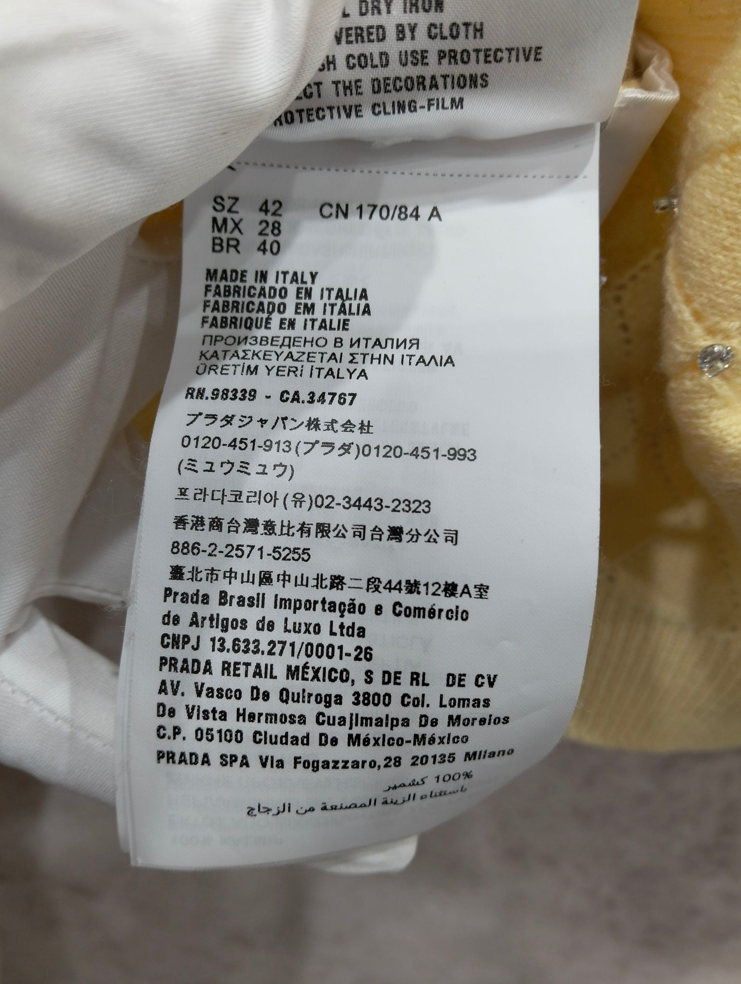 Miu Miu - Other - Cashmere - Yellow - (42)