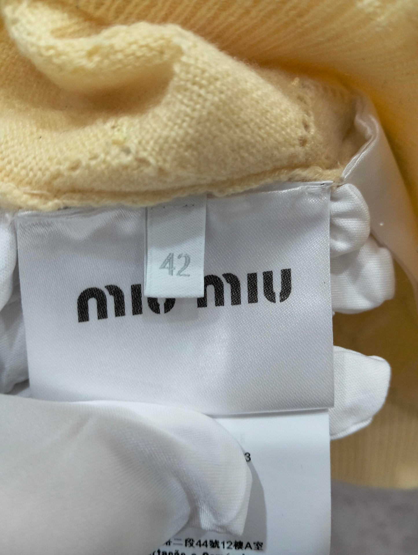 Miu Miu - Other - Cashmere - Yellow - (42)
