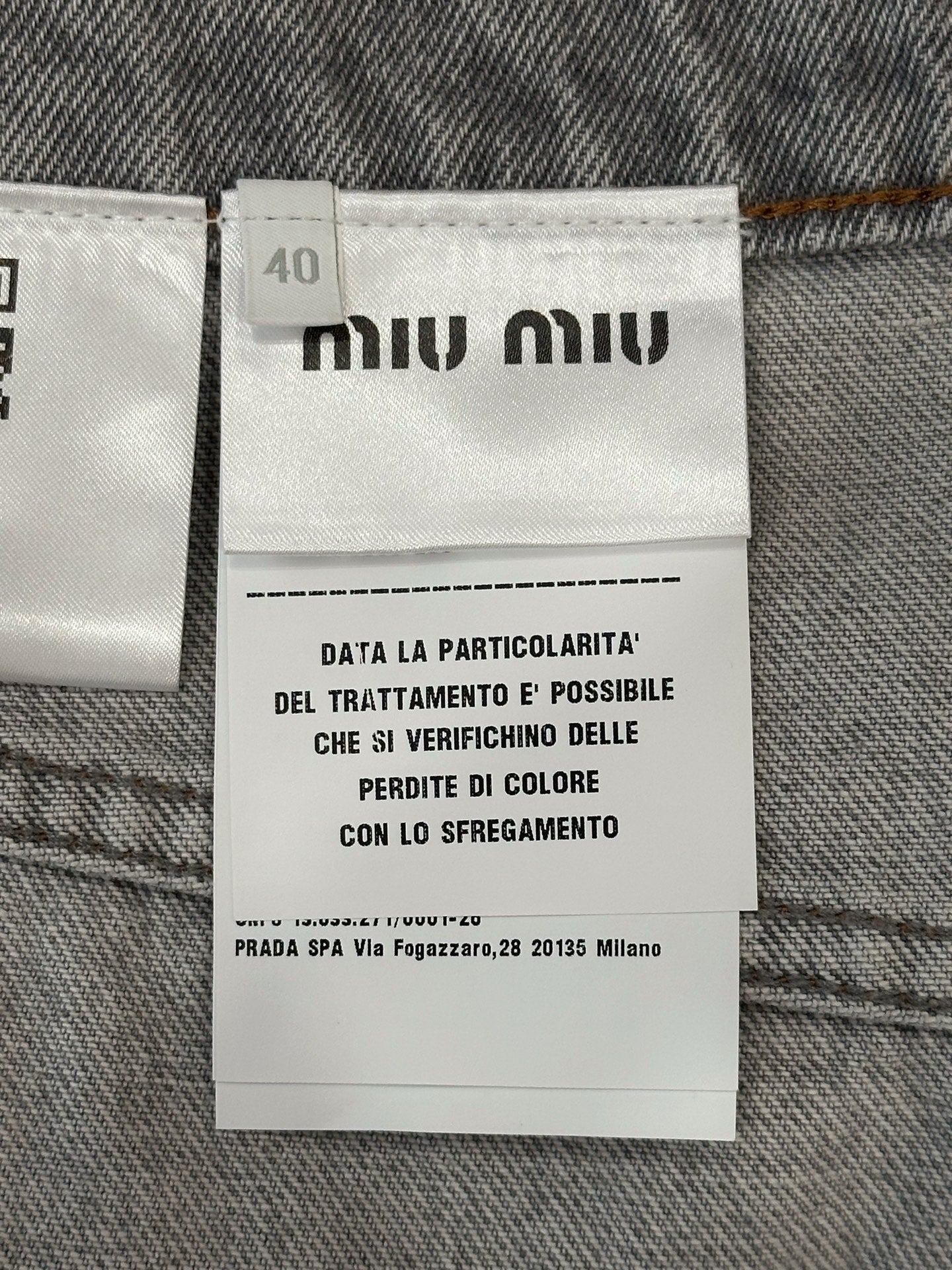 Miu Miu - Other - Denim - Jeans - Grey - (40)