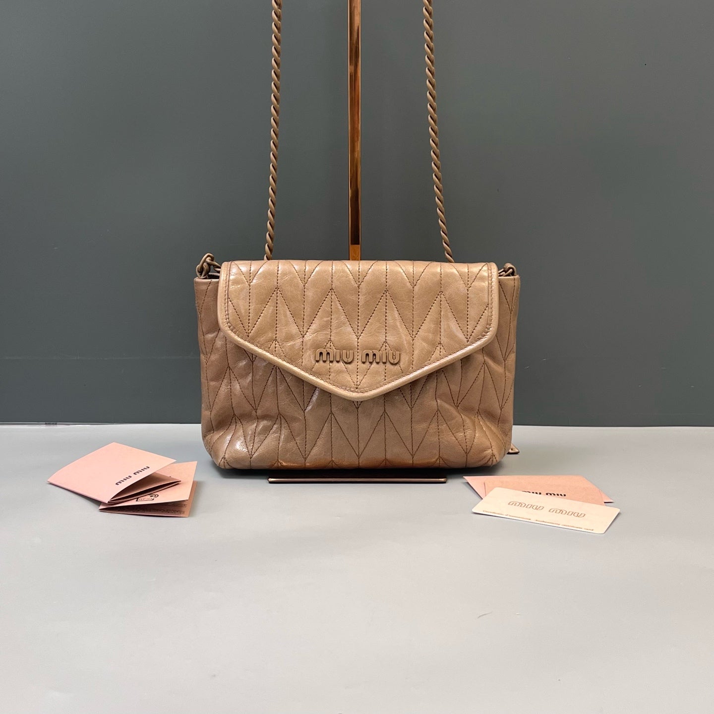 Miu Miu - Other - Leather - Beige - (small)