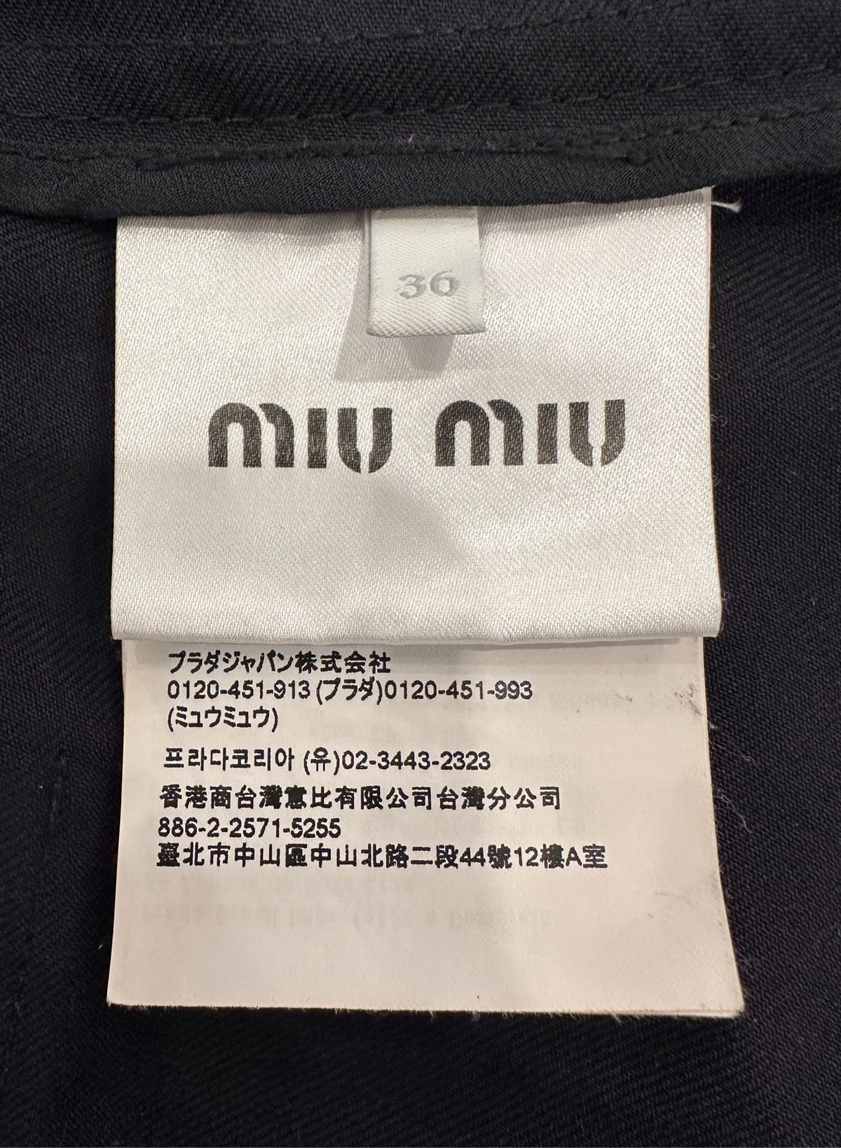 Miu Miu - Other - Wool - Black - (36)