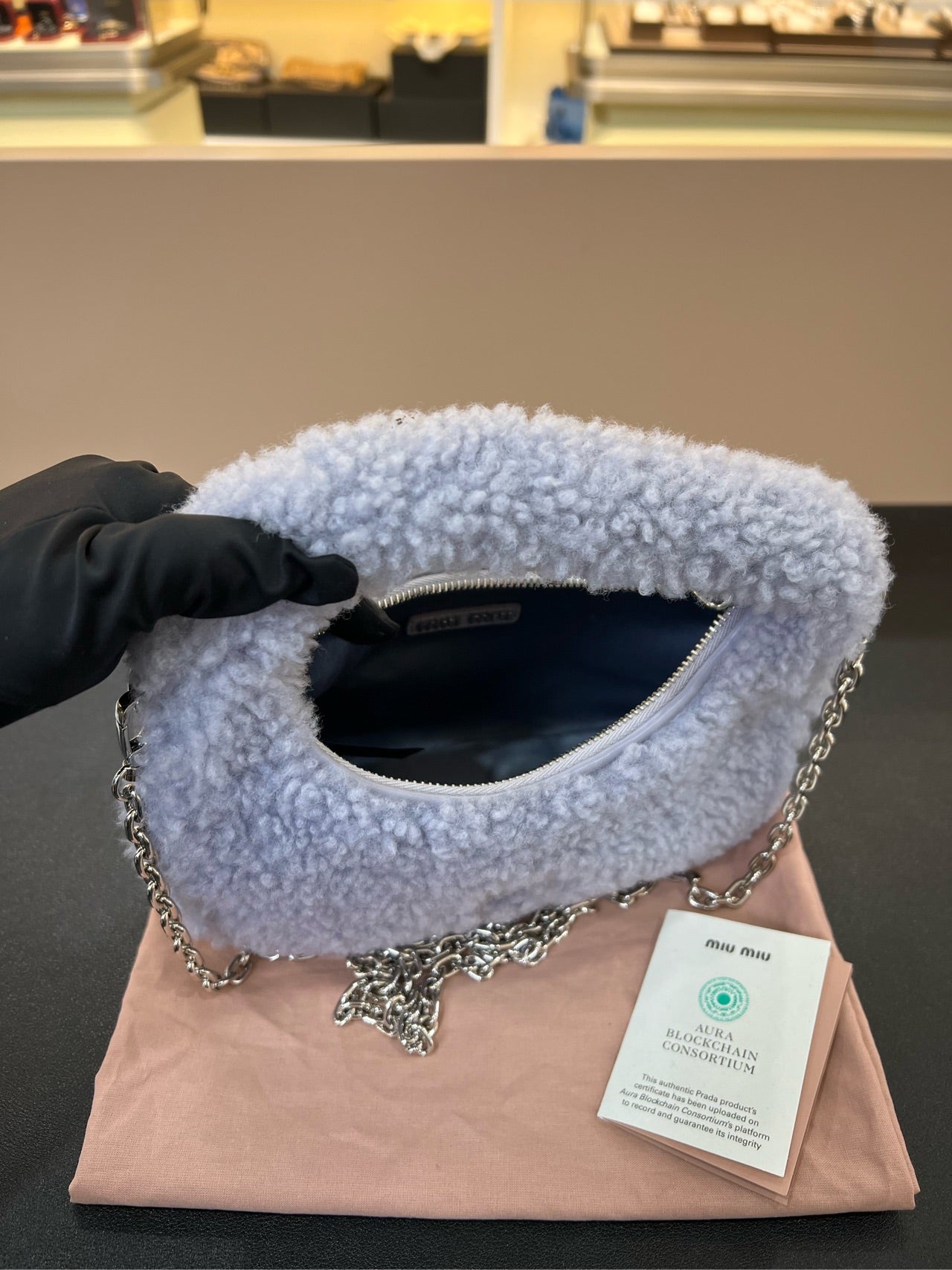 Miu Miu - Wander - Fur - Other - Blue - (mini)