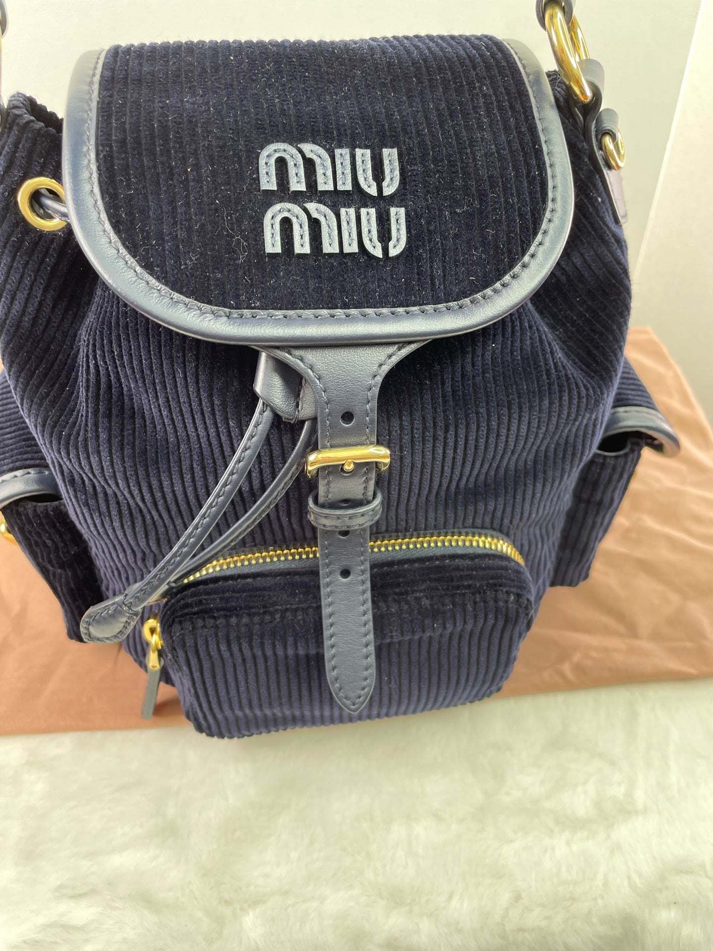 Miumiu - Other - Velvet - Navy - (medium)