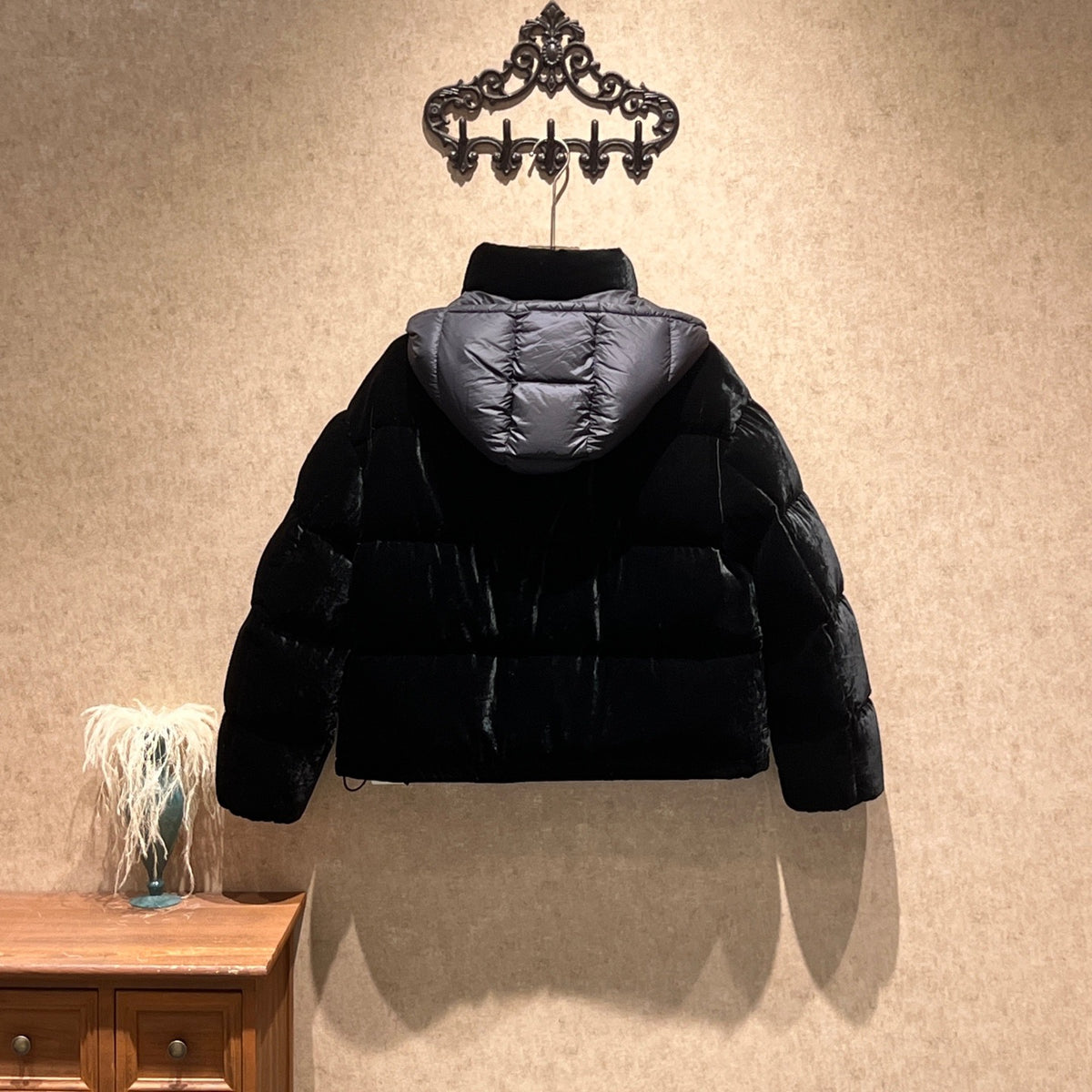 Moncler - Caille - Velvet - Black - (2)