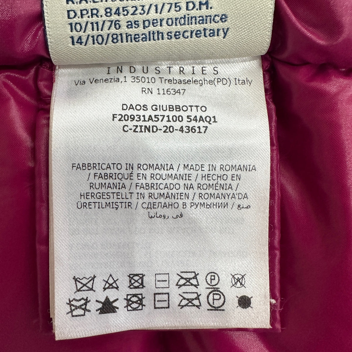 Moncler - Daos - Velvet - Red - (00)