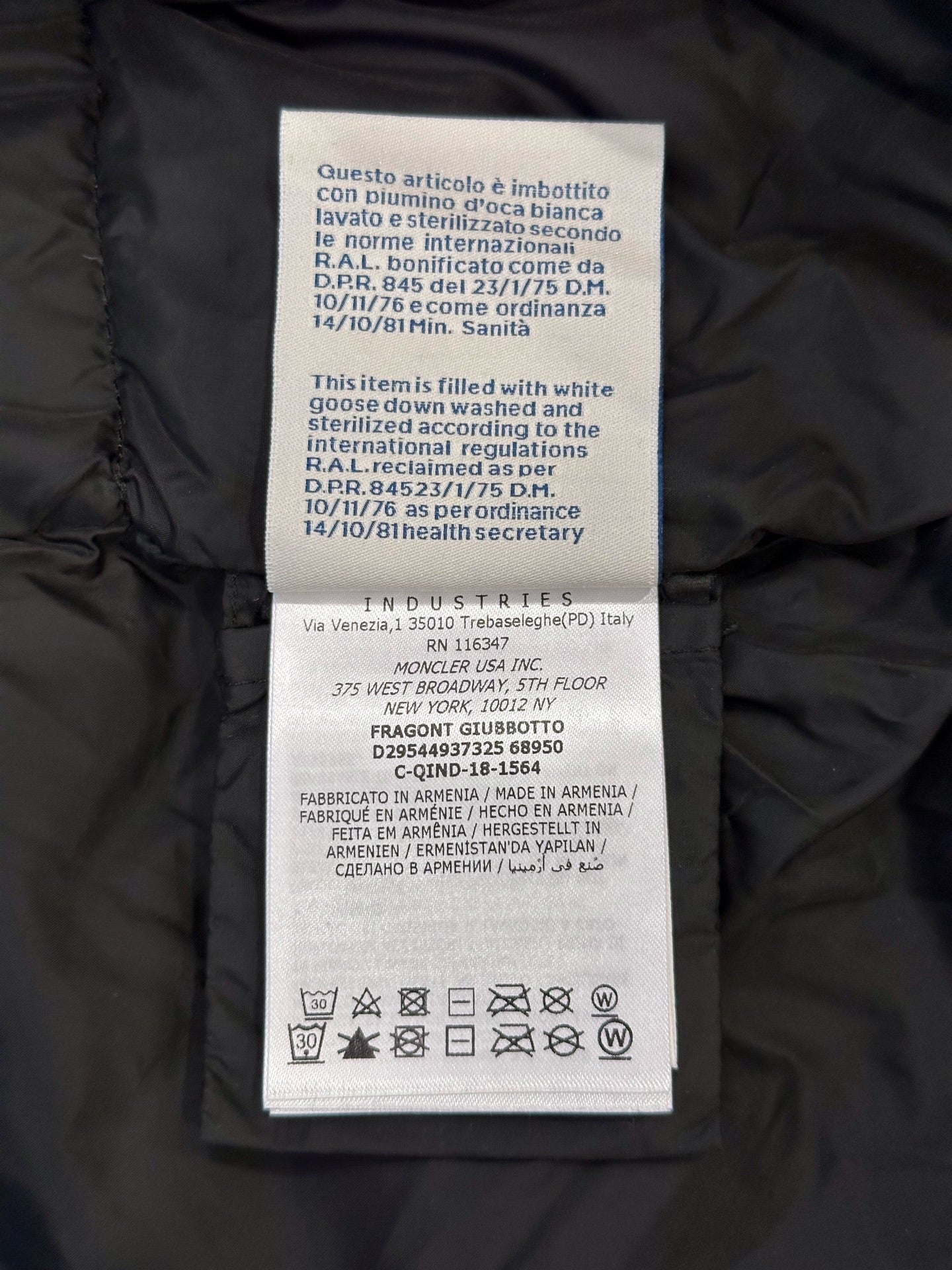 Moncler - Fragont - Polyamide - Black - (S)