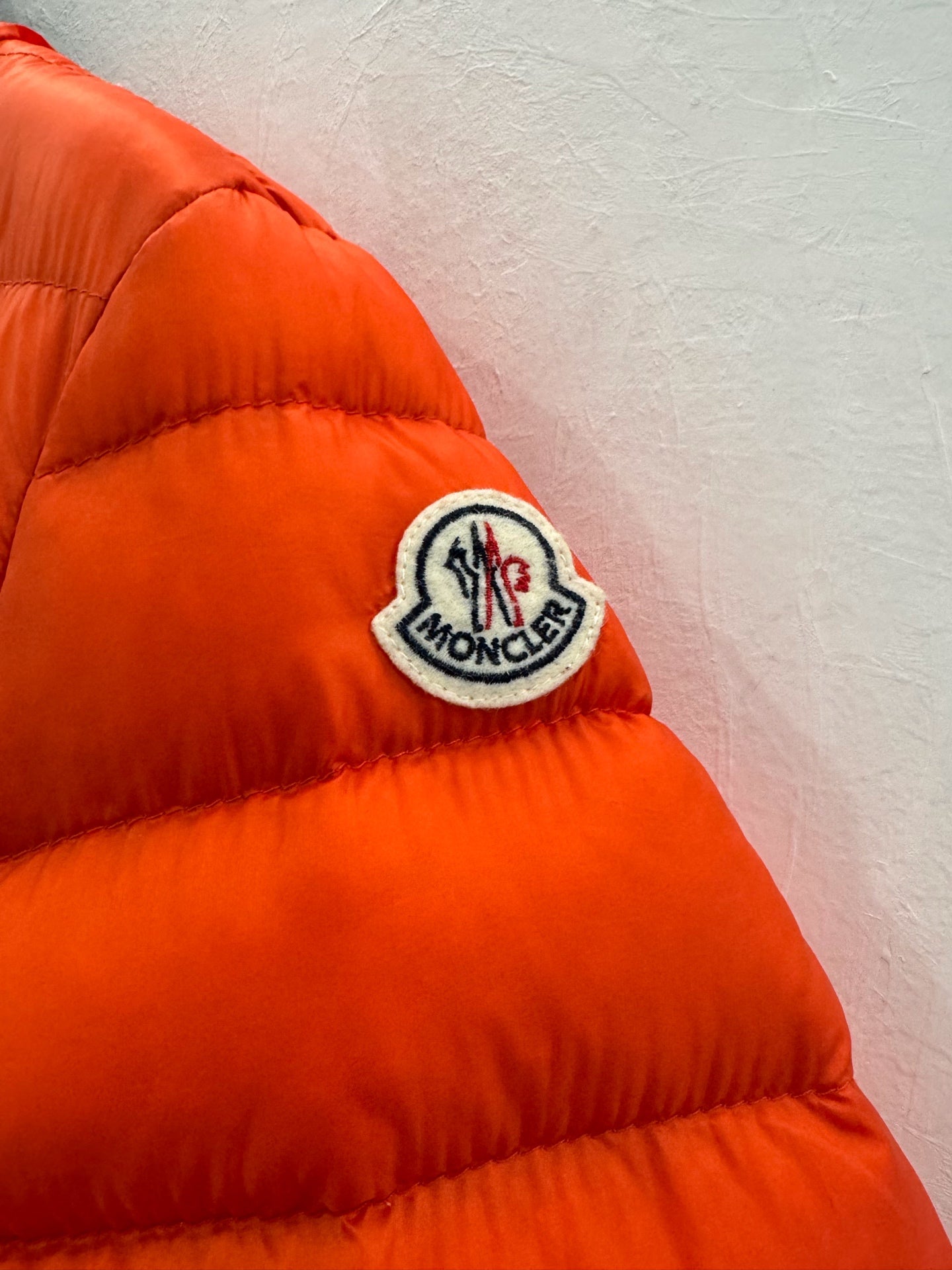 Moncler - Lightweight Down Jacket - Polyamide - Orange - (2)