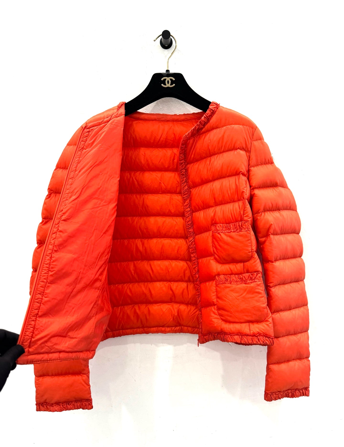 Moncler - Lightweight Down Jacket - Polyamide - Orange - (2)