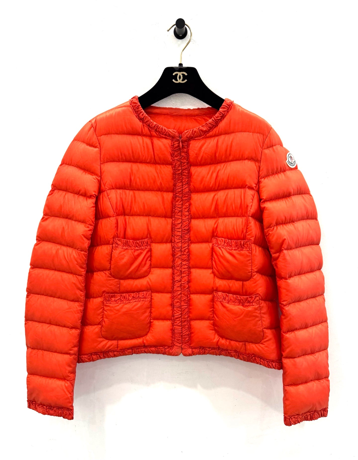 Moncler - Lightweight Down Jacket - Polyamide - Orange - (2)