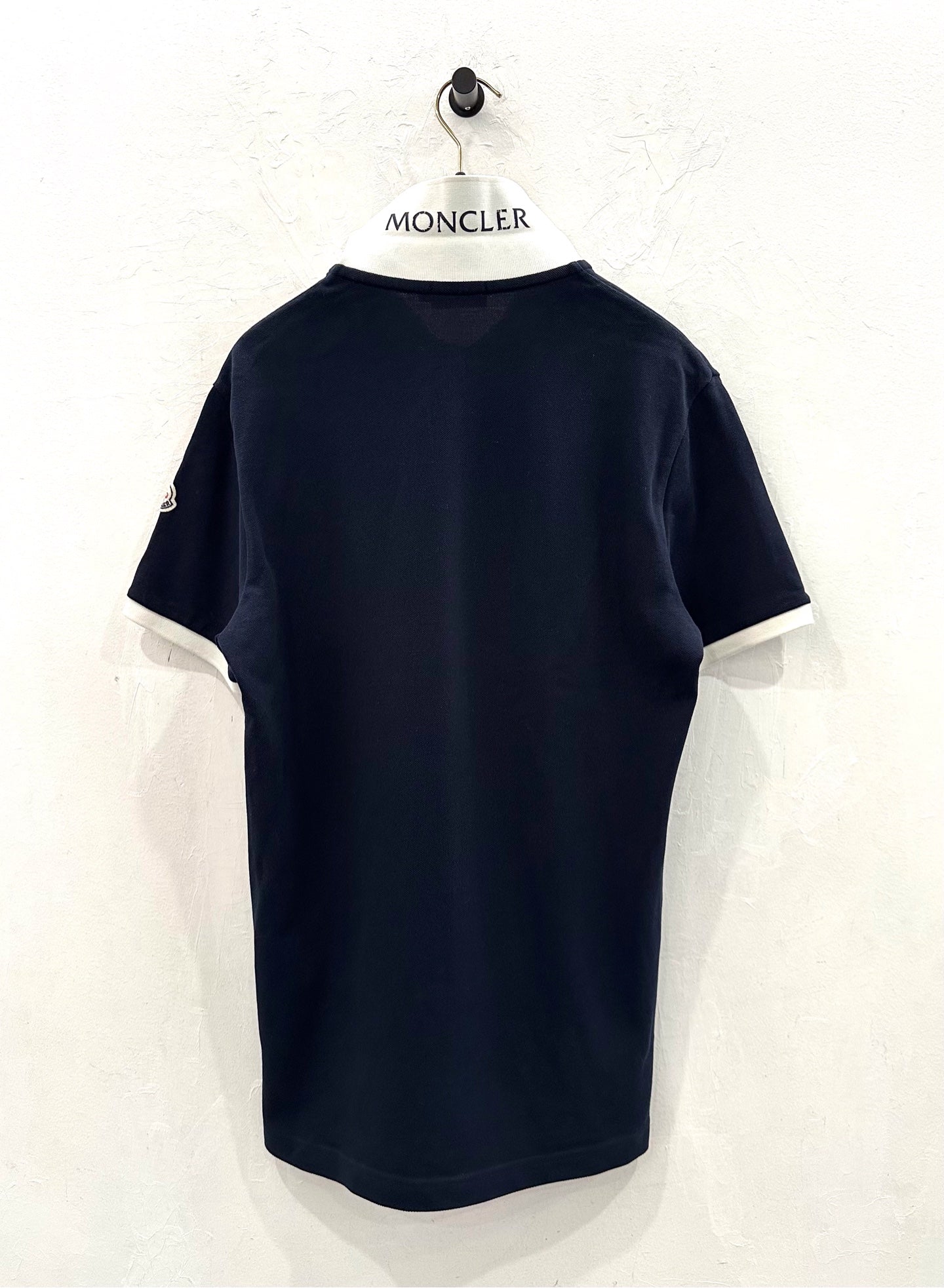 Moncler - Maglia Polo Manica Corta - Cotton - Blue - (M)