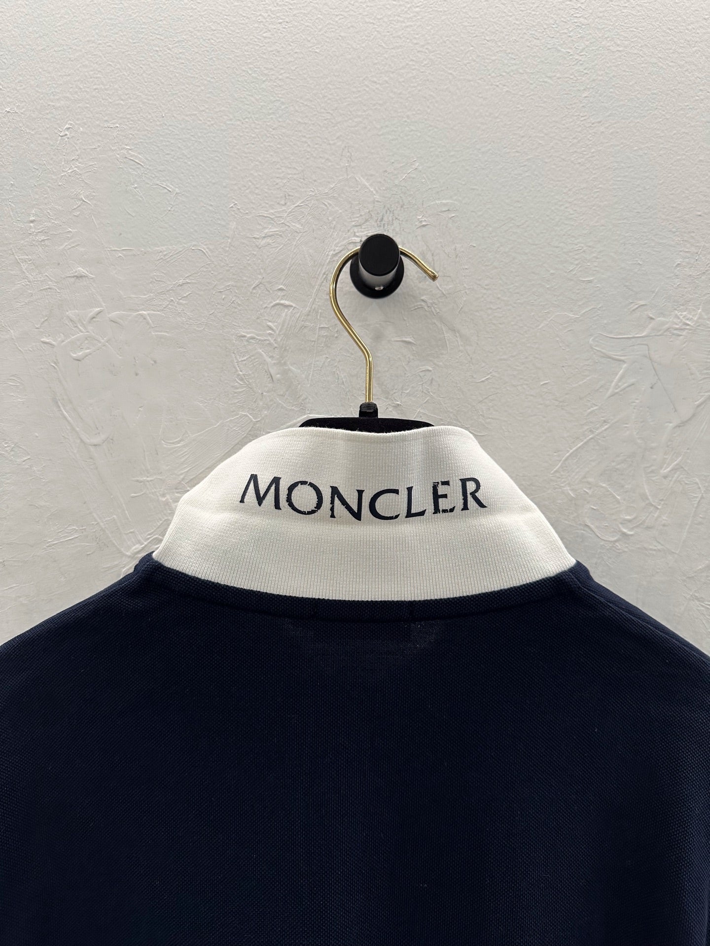 Moncler - Maglia Polo Manica Corta - Cotton - Blue - (M)