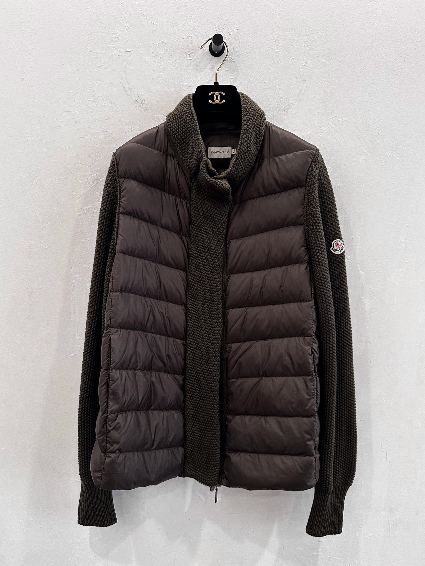 Moncler - Maglione Tricot Cardigan - Polyamide - Brown - (XL)