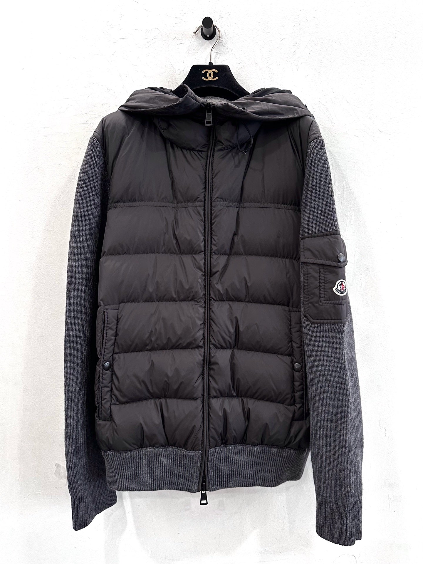 Moncler - Maglione Tricot Cardigan - Wool - Grey - (XXL)