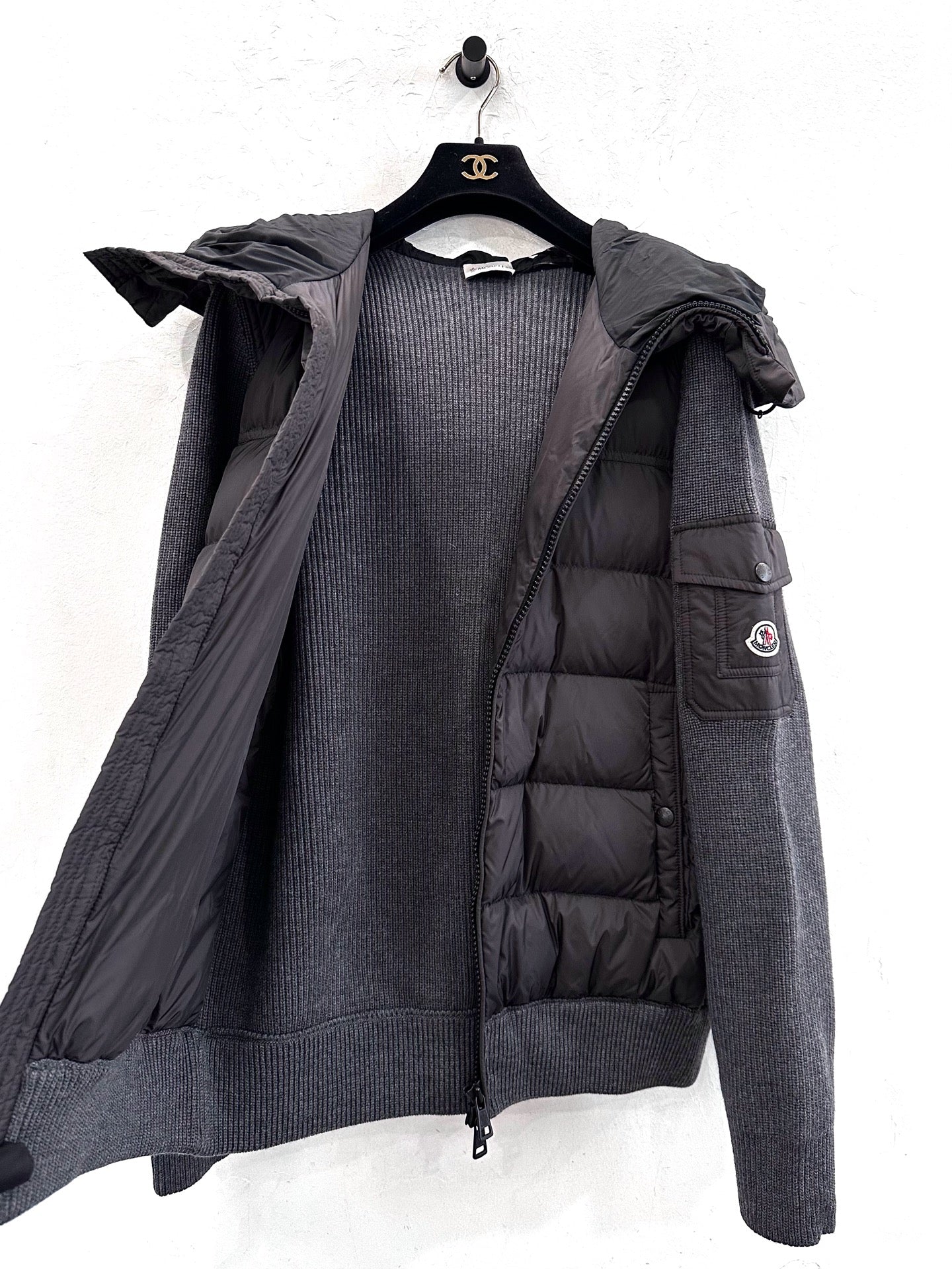 Moncler - Maglione Tricot Cardigan - Wool - Grey - (XXL)