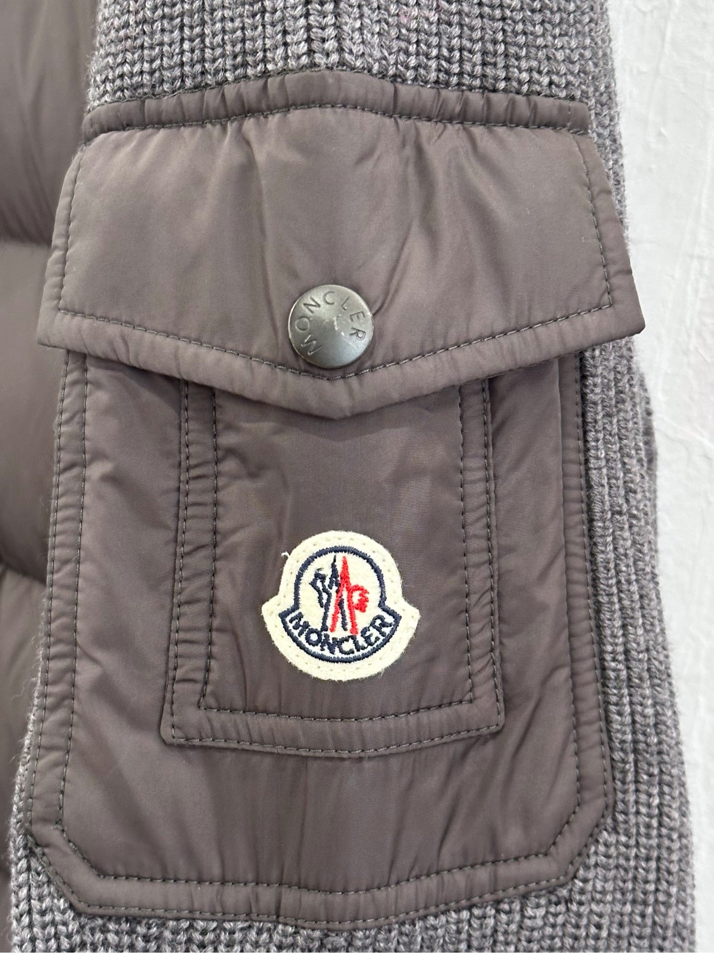Moncler - Maglione Tricot Cardigan - Wool - Grey - (XXL)