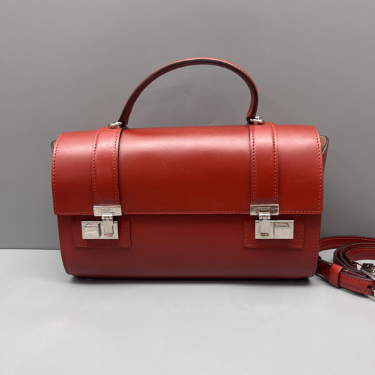 Moynat - Cabotin Doctor Bag - Smooth calfskin leather - Burgundy - (small)