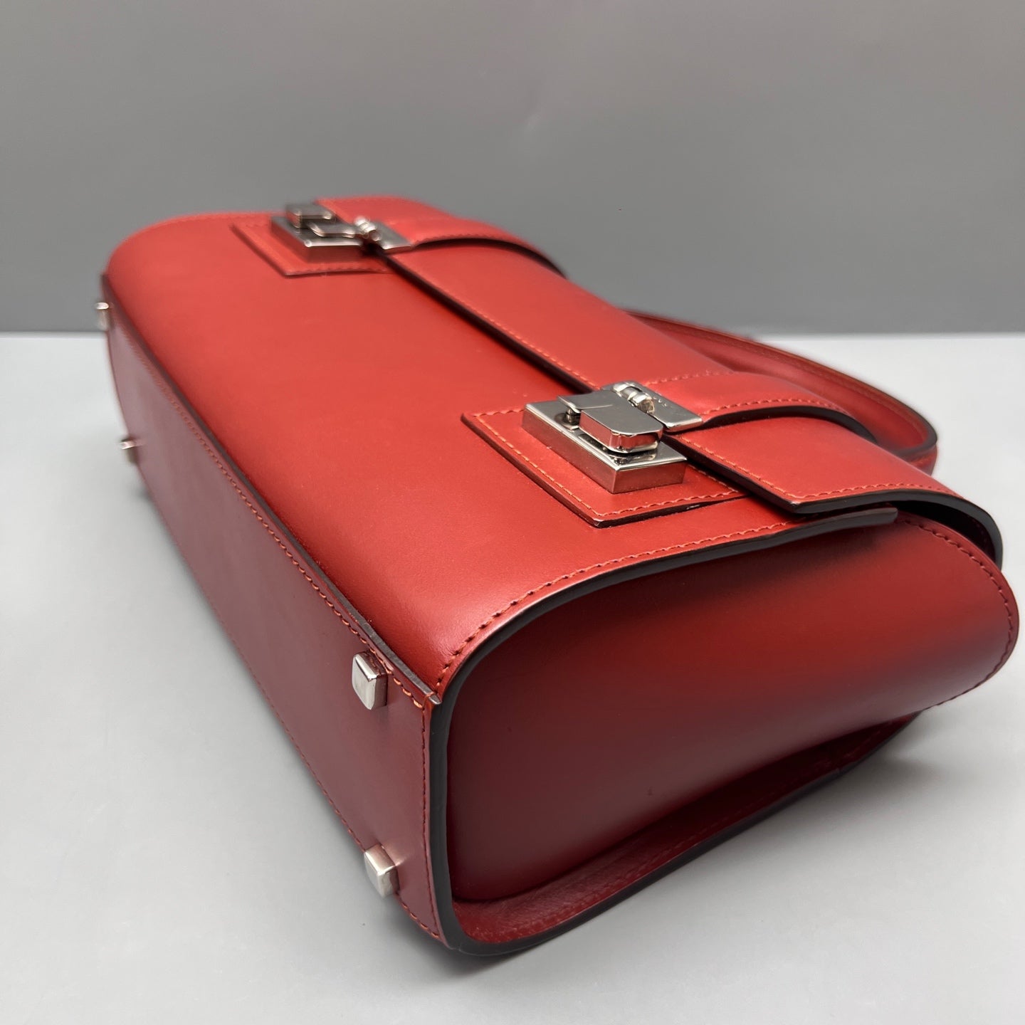 Moynat - Cabotin Doctor Bag - Smooth calfskin leather - Burgundy - (small)