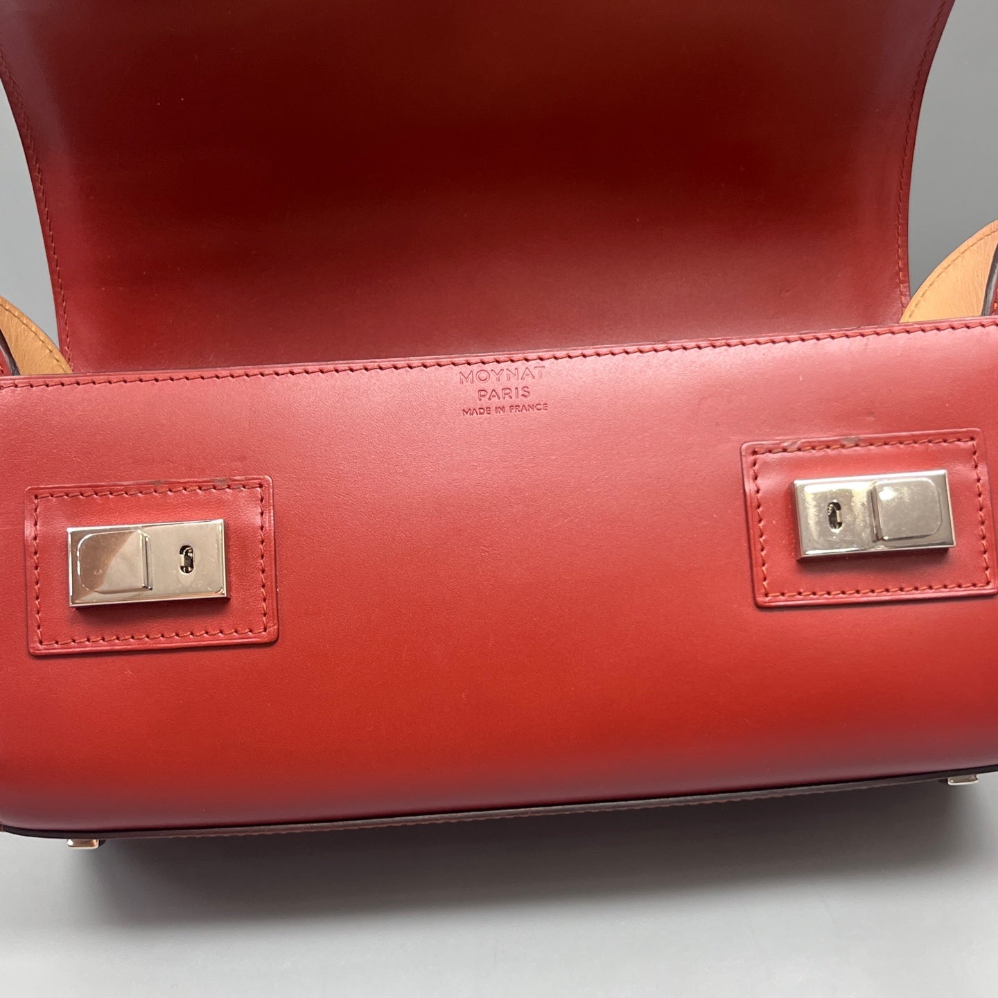 Moynat - Cabotin Doctor Bag - Smooth calfskin leather - Burgundy - (small)