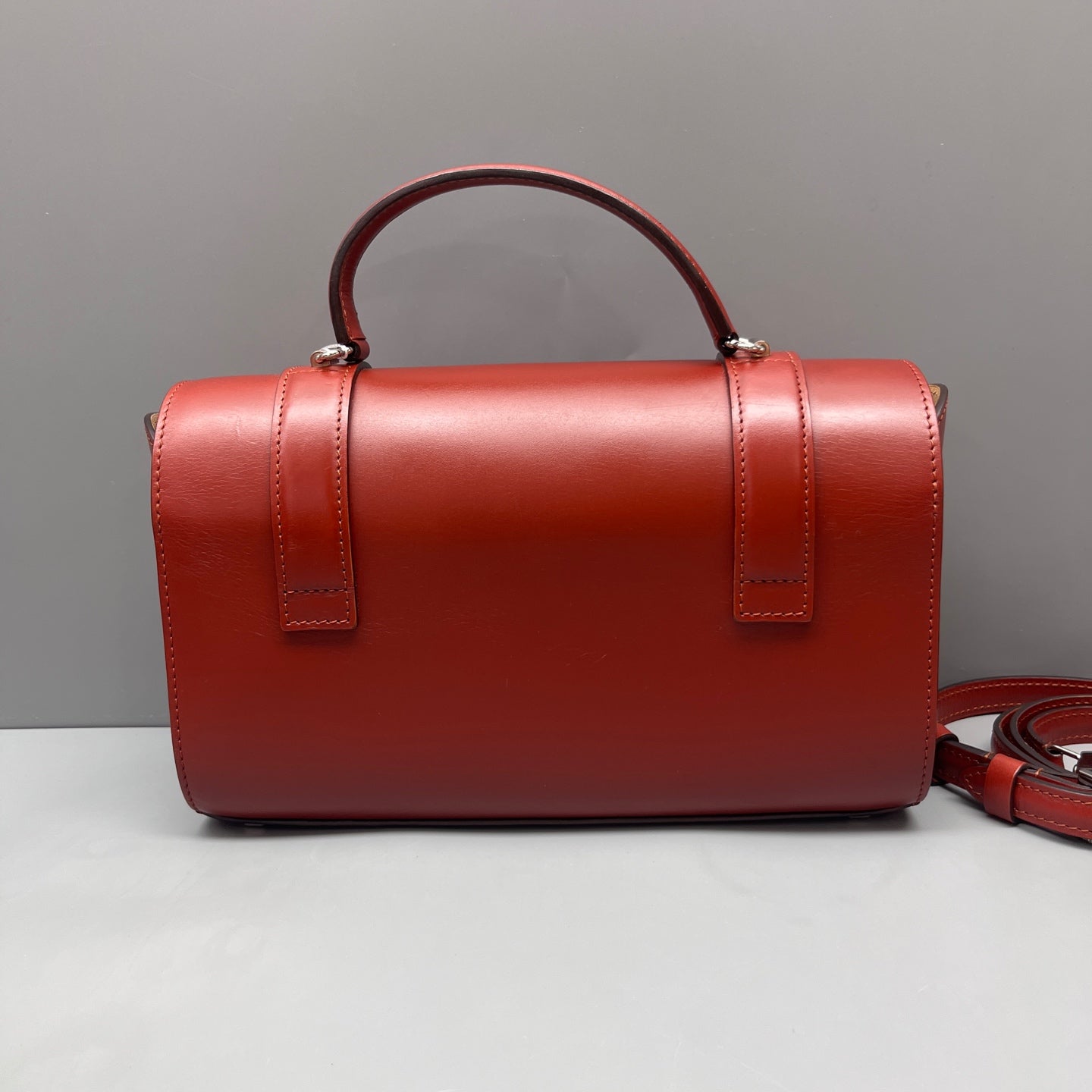 Moynat - Cabotin Doctor Bag - Smooth calfskin leather - Burgundy - (small)