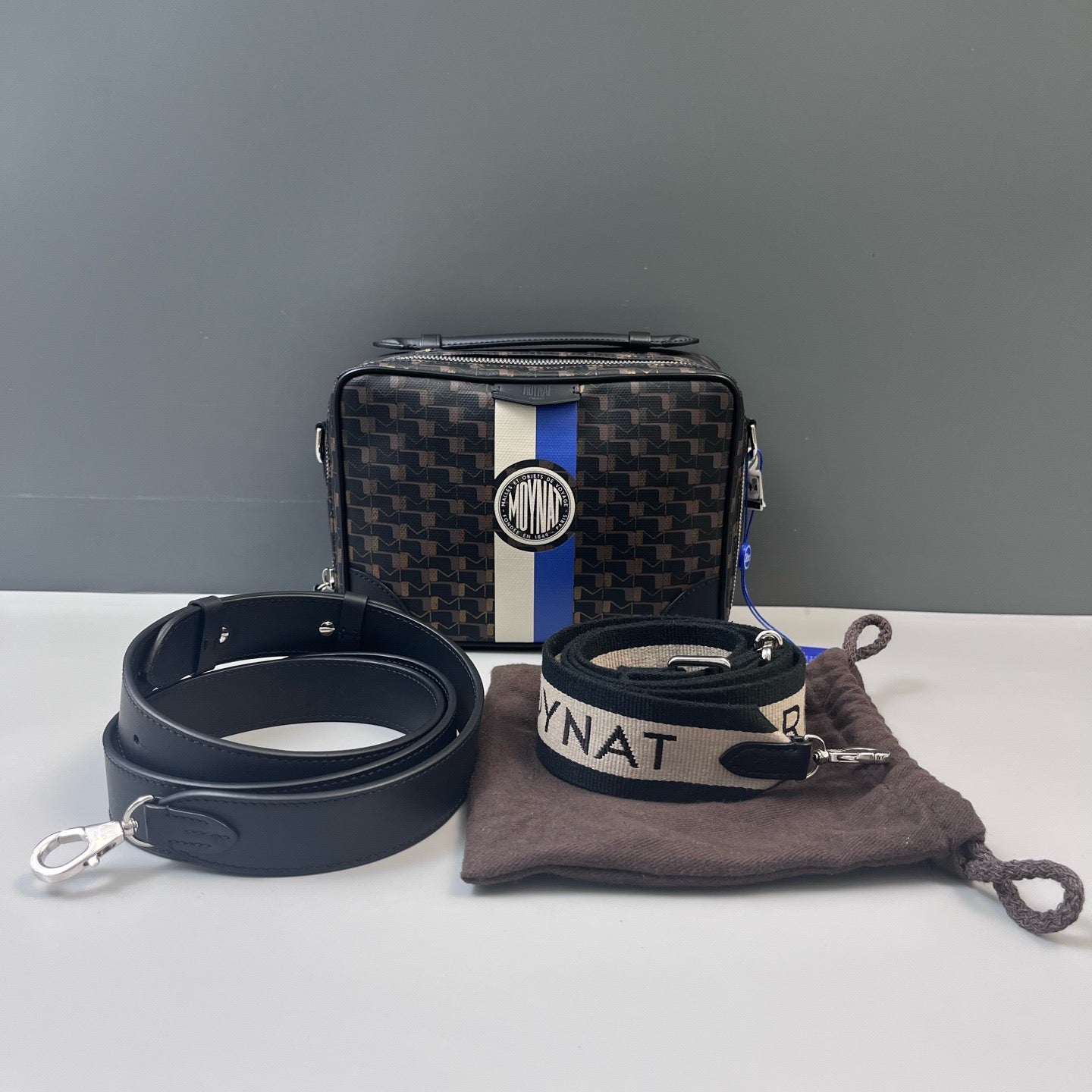 Moynat - Camera Bag TU - Coated canvas with leather trim - Brown - (Small)