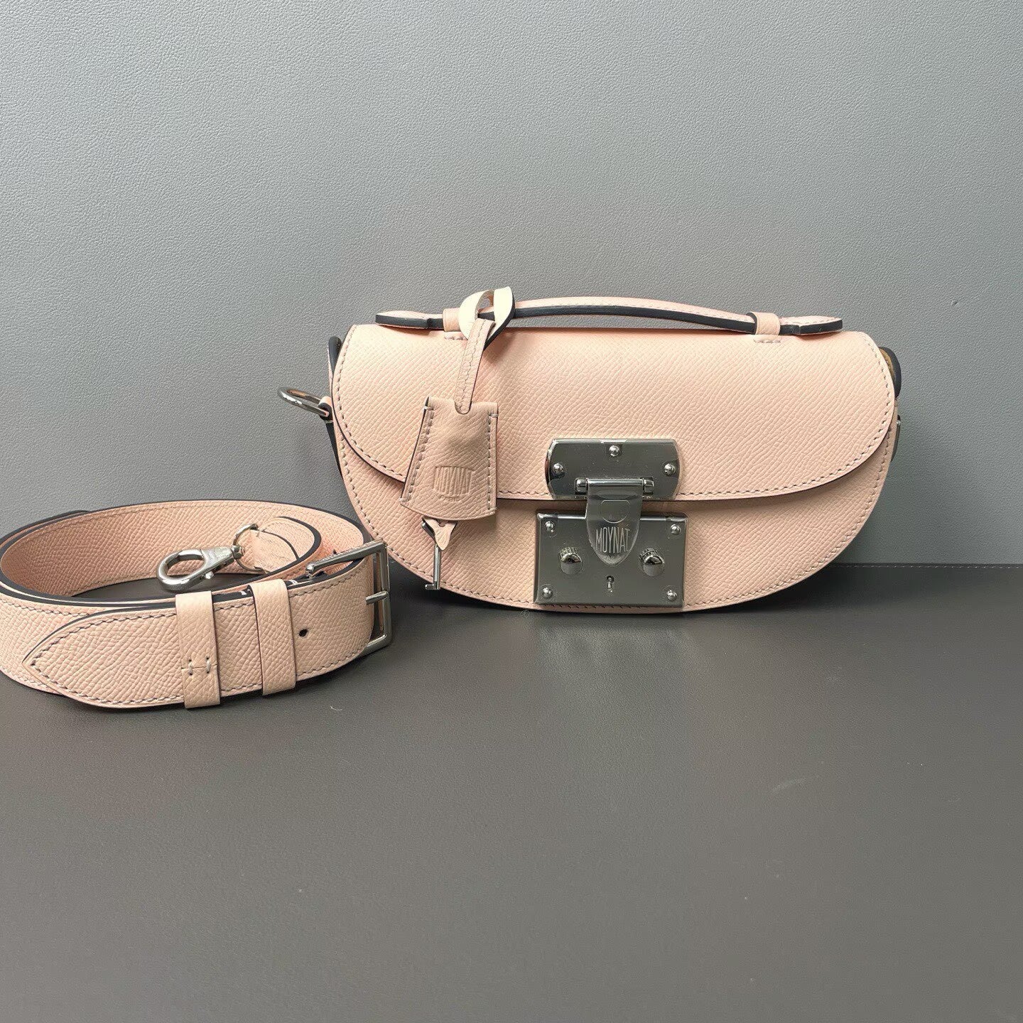 Moynat - Flori tour - Grained leather - Petal Pink - (mini)