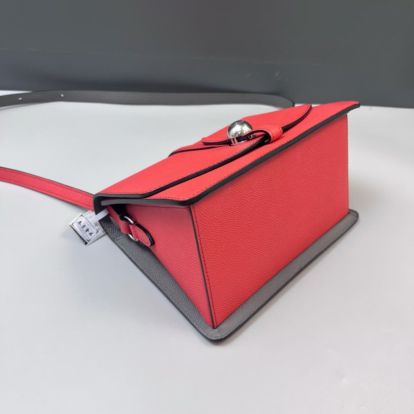 Moynat - Madeleine - Grained leather - Red with Grey Accents - (mini)