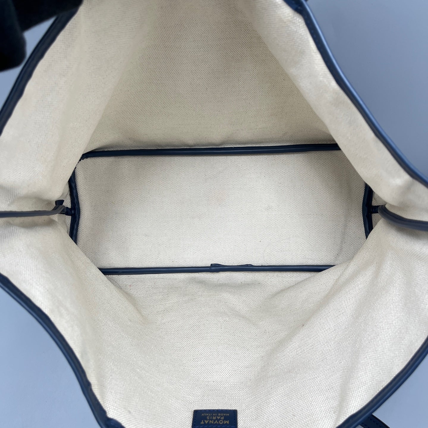 Moynat - Moynat M Monogram Tote - Coated canvas with leather trim - Blue - (Large)