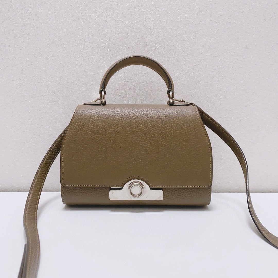 Moynat - Rejane - Cowhide leather - Elephant Grey with Silver-Tone Hardware - (small)