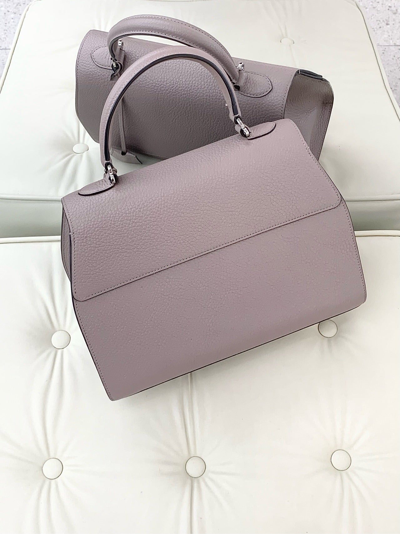 Moynat - Rejane - Leather - Grey - (large)