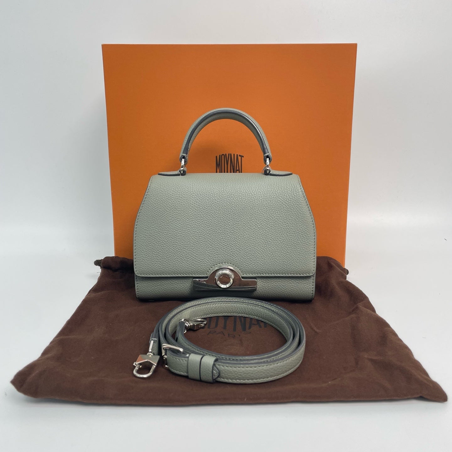 Moynat - Rejane - Leather - Grey - (small)