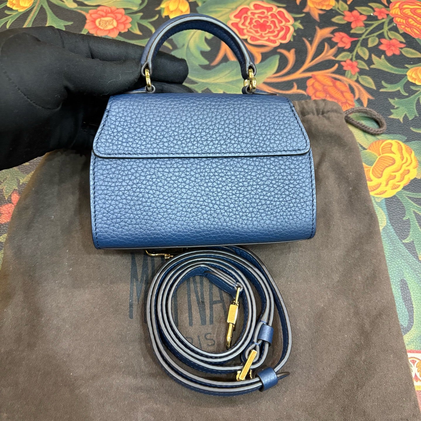 Moynat - Rejane - Leather - Navy - (mini)