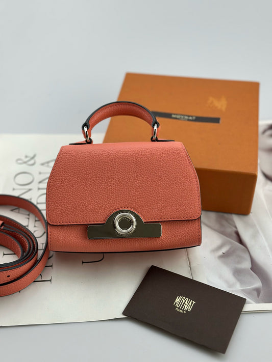 Moynat - Rejane Nano - Grained cowhide leather - Lobster Pink - (mini)