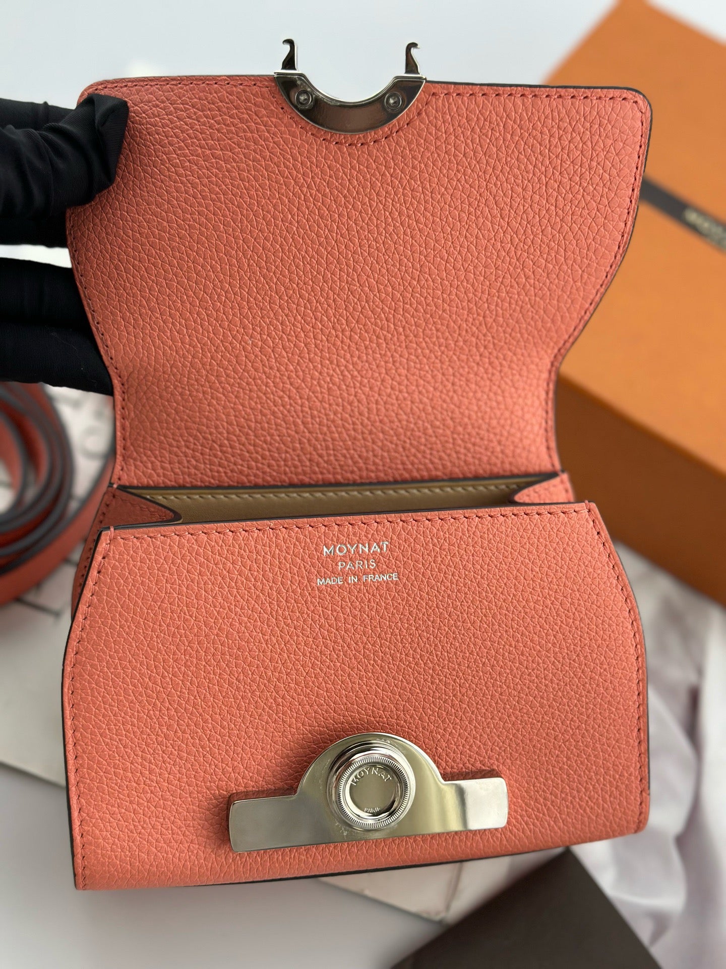 Moynat - Rejane Nano - Grained cowhide leather - Lobster Pink - (mini)