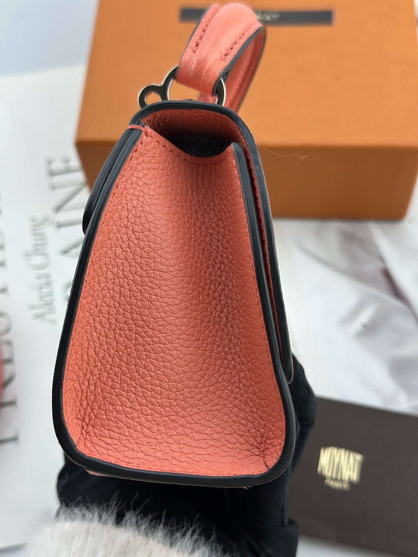 Moynat - Rejane Nano - Grained cowhide leather - Lobster Pink - (mini)
