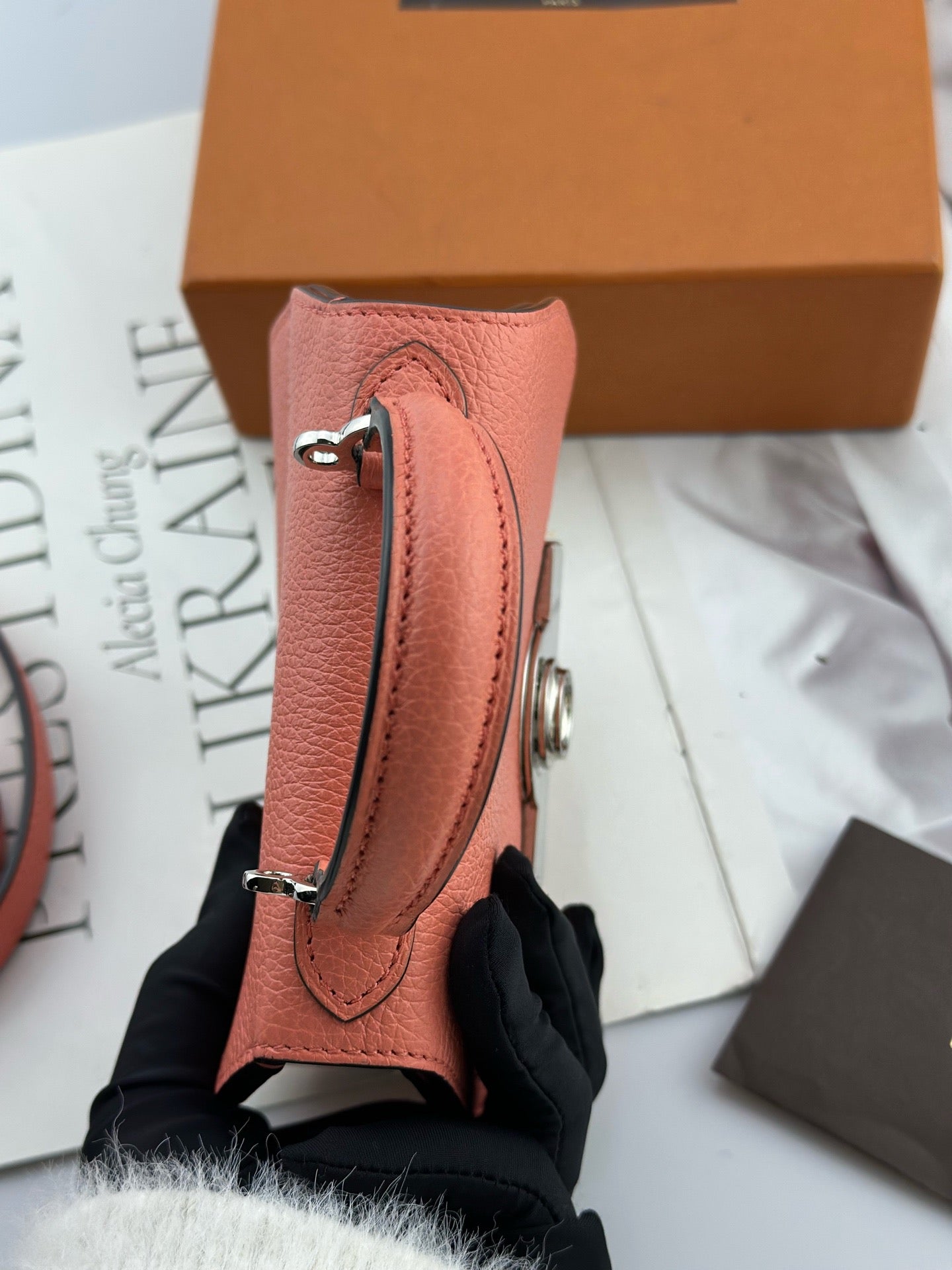 Moynat - Rejane Nano - Grained cowhide leather - Lobster Pink - (mini)