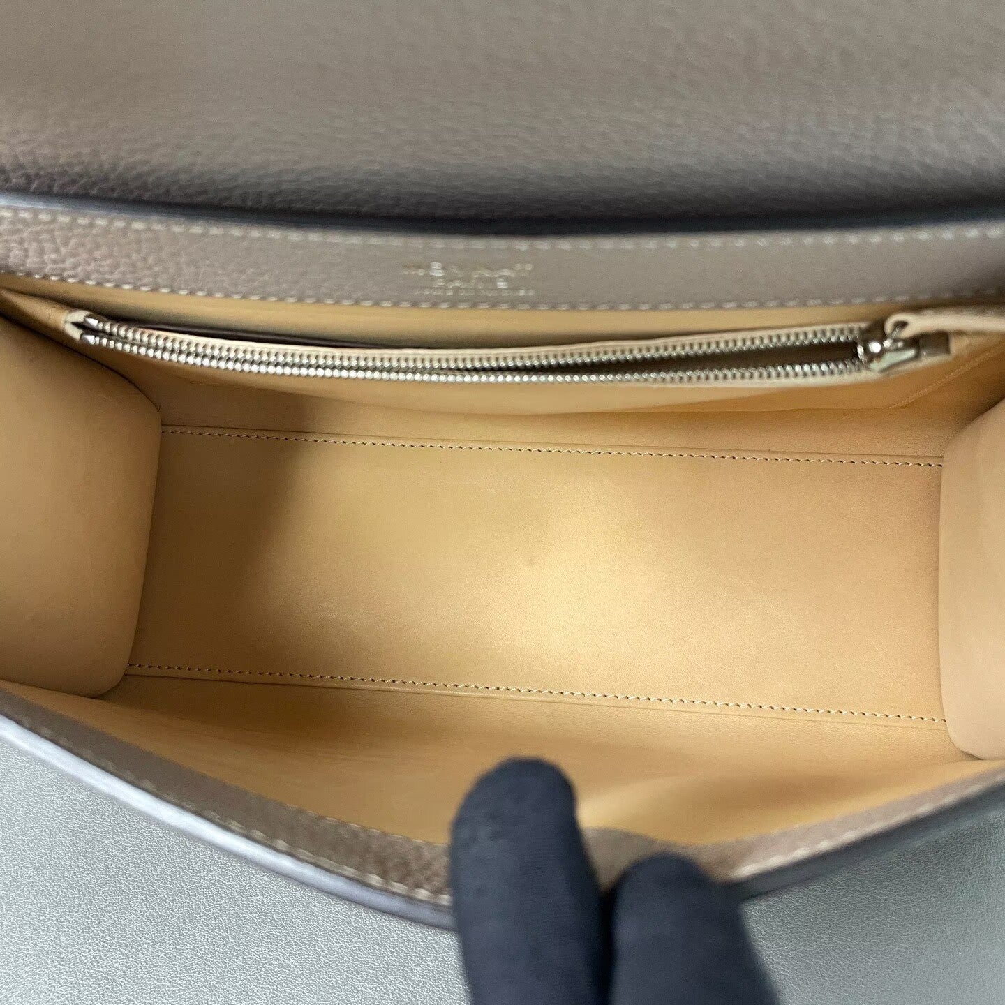 Moynat - Rejane - Pebbled leather - Grey - (medium)
