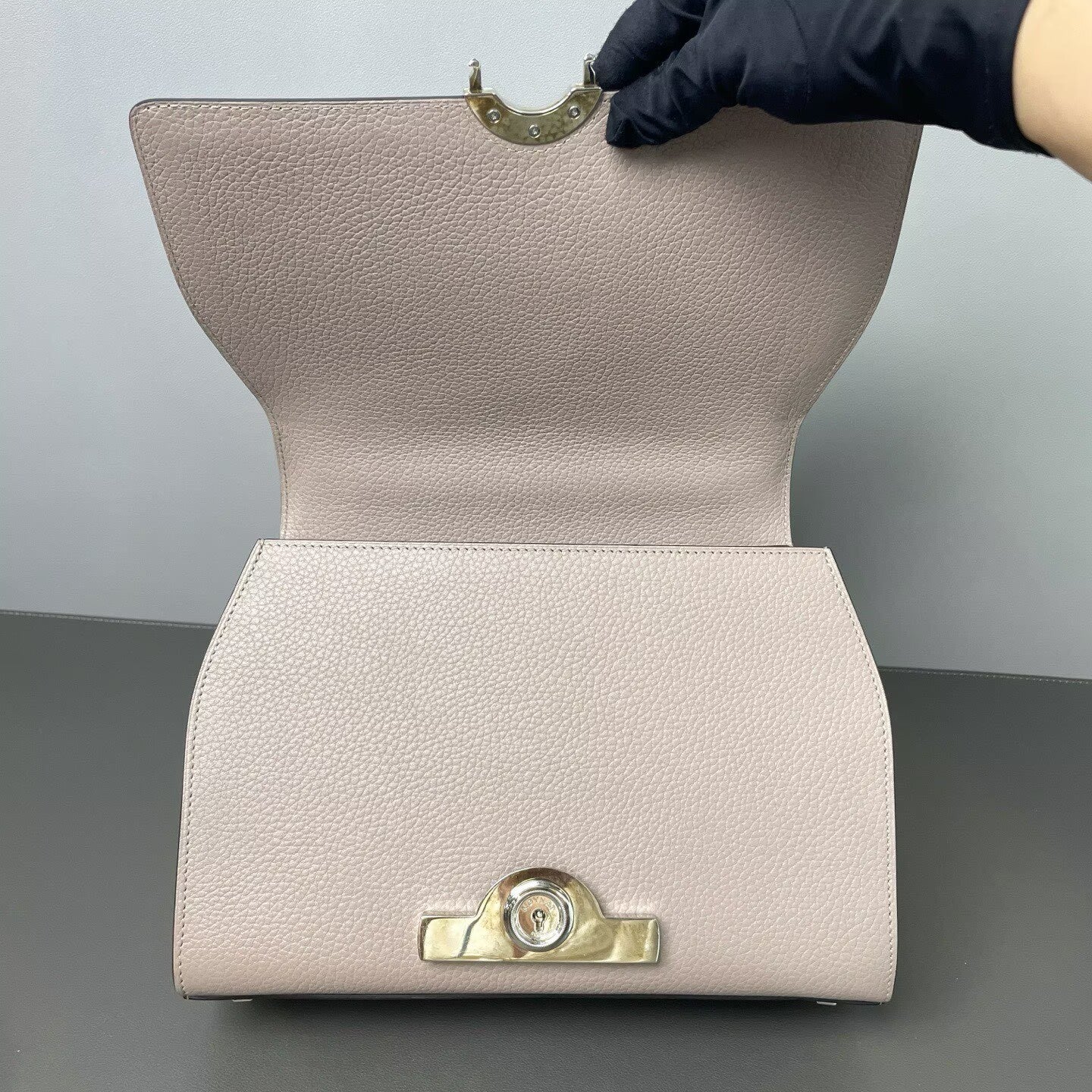 Moynat - Rejane - Pebbled leather - Grey - (medium)