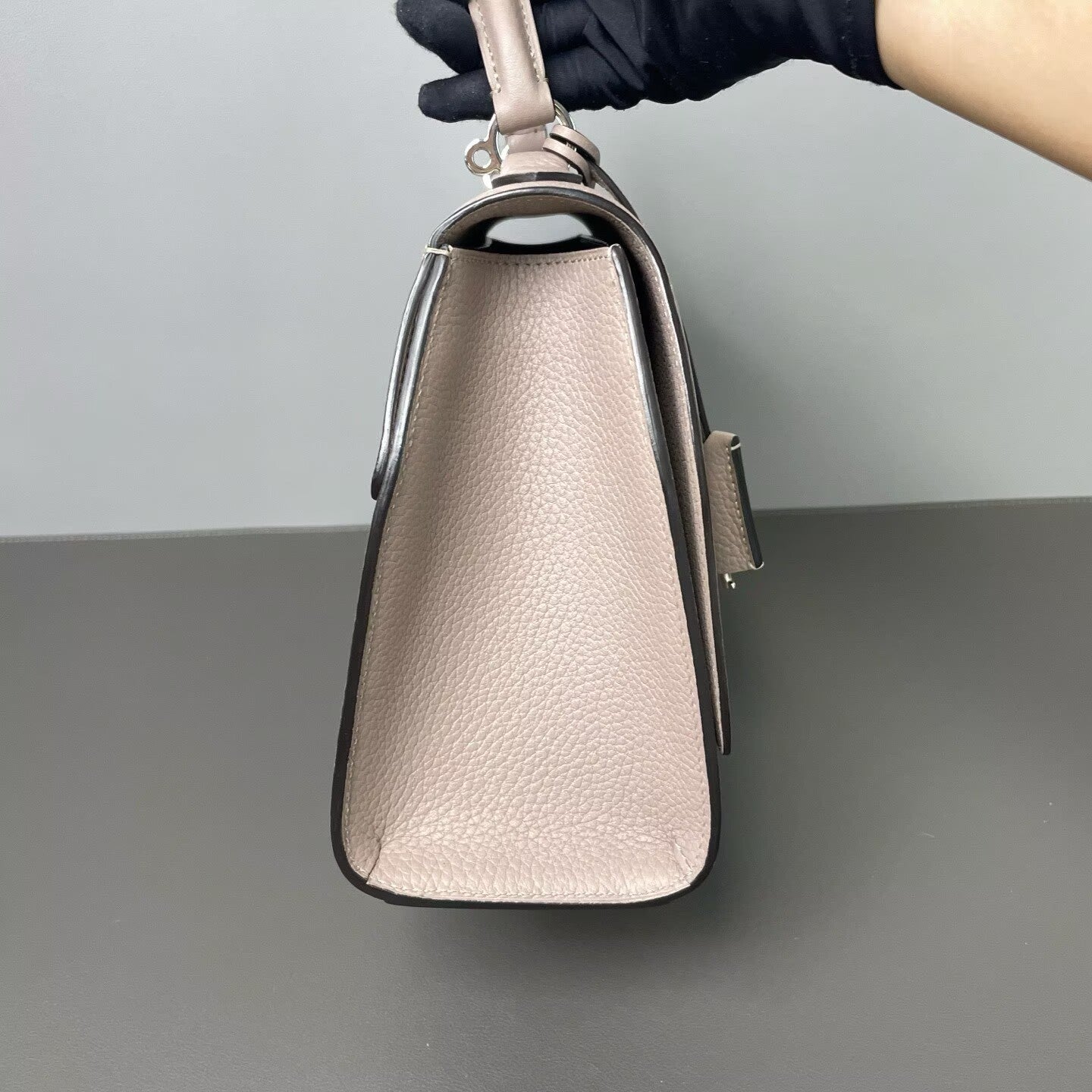 Moynat - Rejane - Pebbled leather - Grey - (medium)