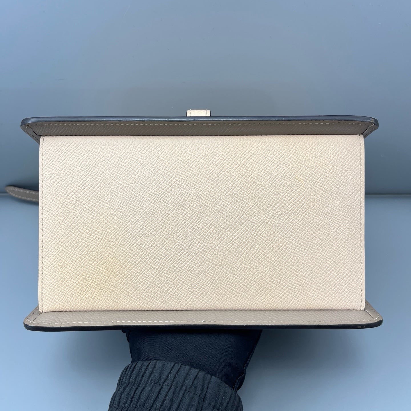 Moynat - Triangle Box Bag - Grained leather - Beige - (Small)