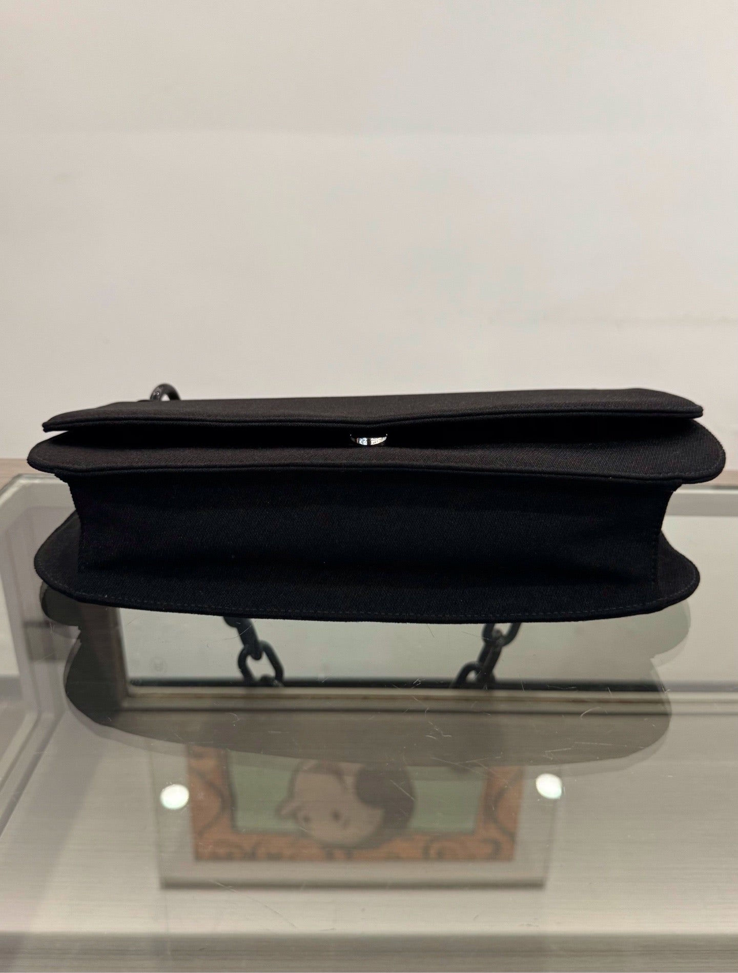Prada - Akrilic Chain Shoulder Bag - Cloth - Black - (Small)